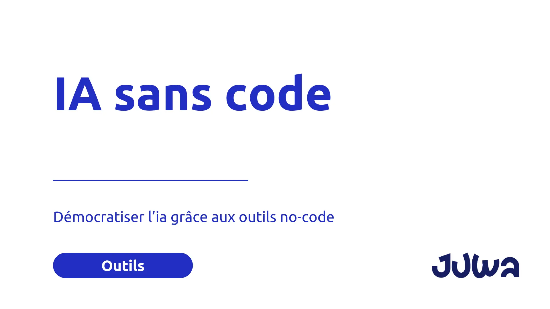 IA sans code : démocratiser l’IA grâce aux outils no-code
