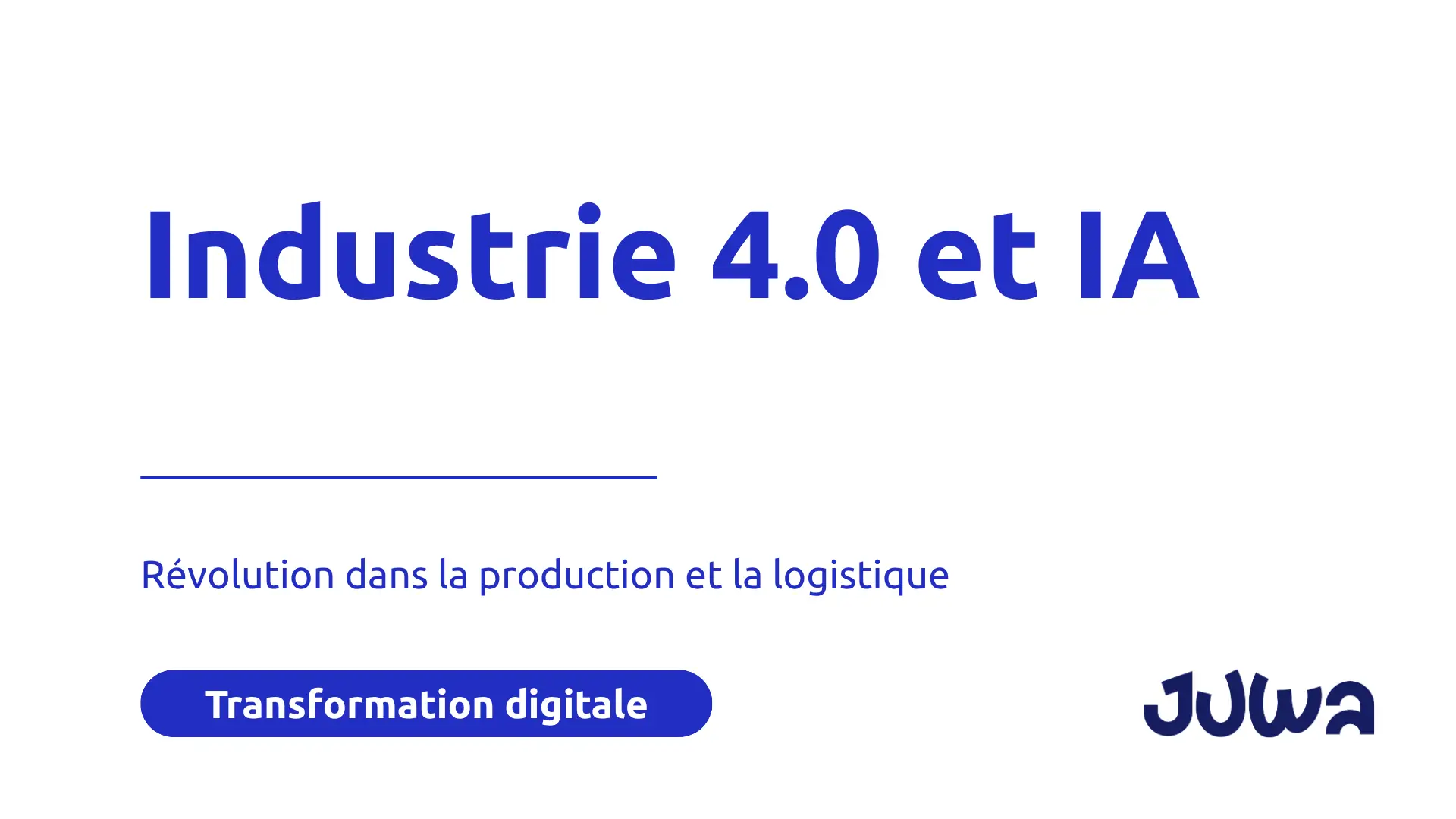 Industrie 4.0 et IA : révolution production logistique