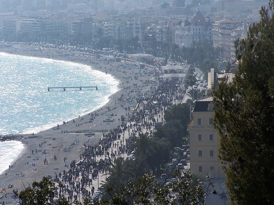 La Baie des Anges et la Promenade des Anglais à Nice