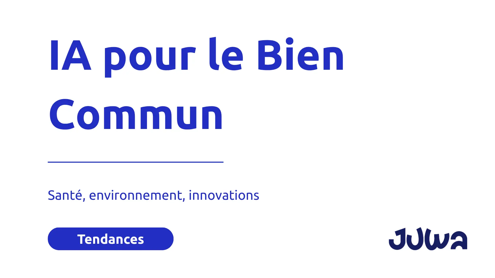 IA pour le bien commun : santé, environnement, innovations