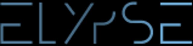 Logo du Groupe Elypse : le mot Elypse en lettres capitales filaires dégradées