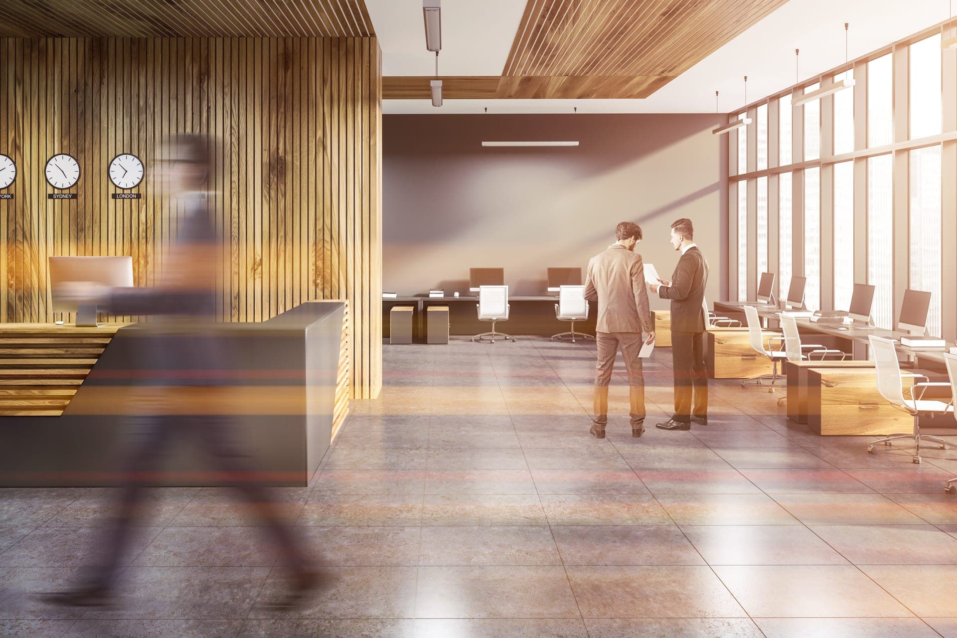 Tours de bureaux d'un quartier d'affaires