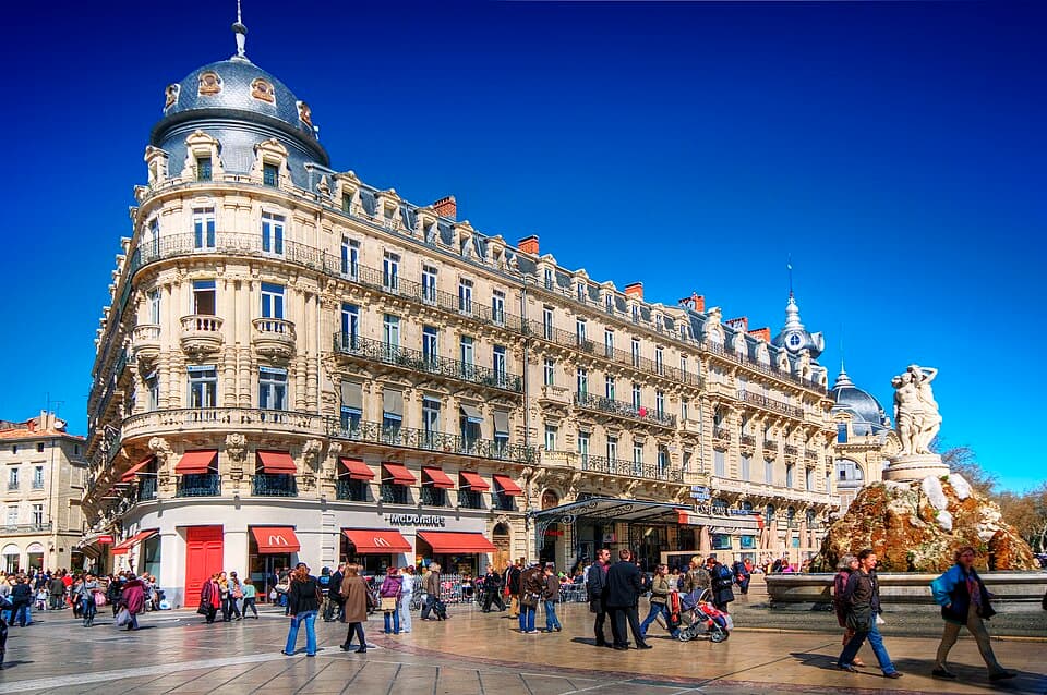 La place de la Comédie et l'Opéra Comédie au cœur de Montpellier