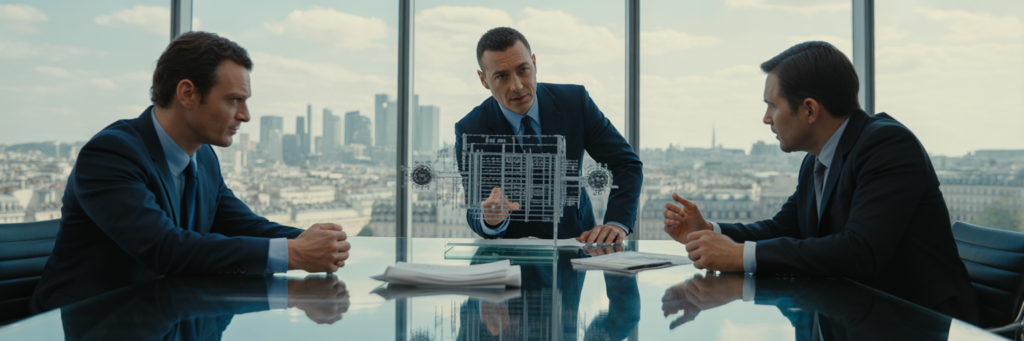 Négociation de due diligence technique en fusion-acquisition.