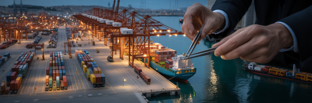 Optimisation d'un hub logistique complexe.