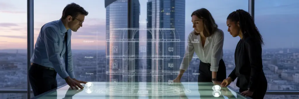 Équipe planifiant un pipeline de données conforme à l'AI Act.